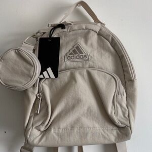 Adidas Beige Backpack with Logo